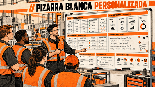 Pizarra blanca personalizada
